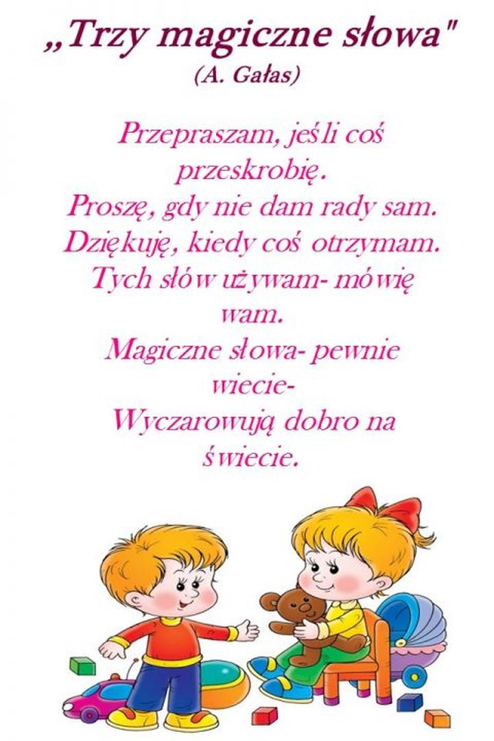 Wiersze na koniec przedszkola