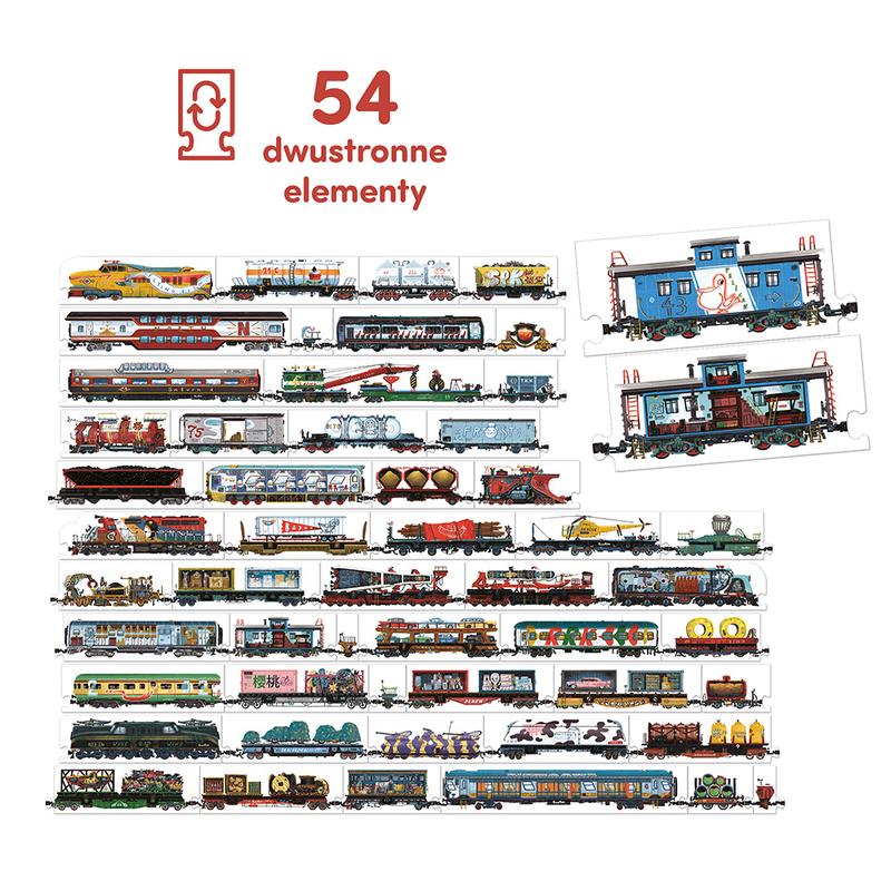 Książki z okienkami o pociągach