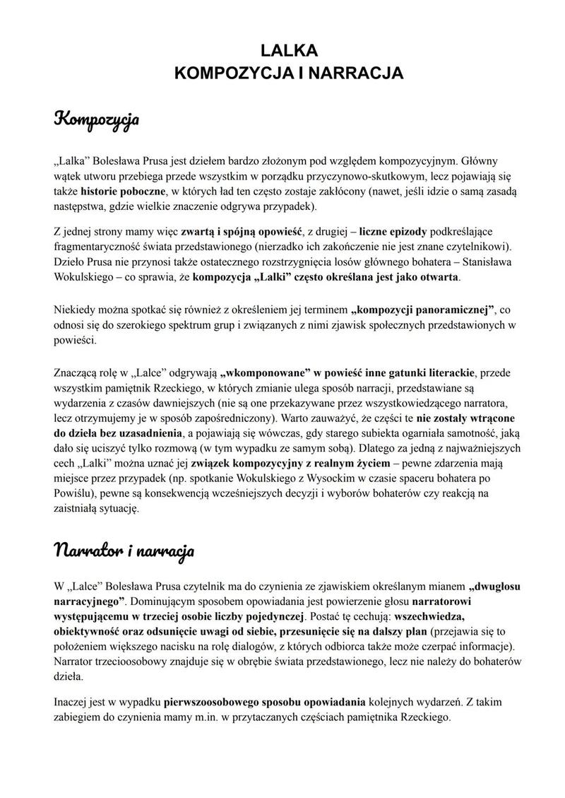 Narracja i moralność w literaturze