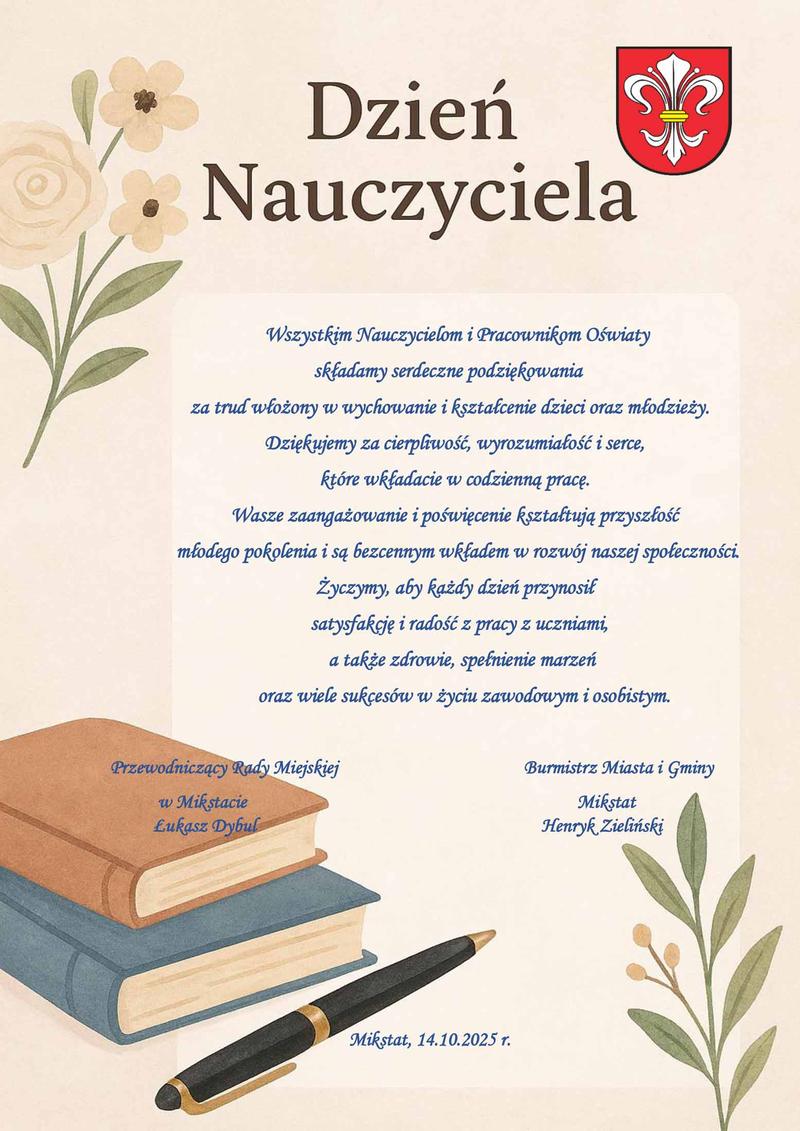 Wiersze na Dzień Nauczyciela