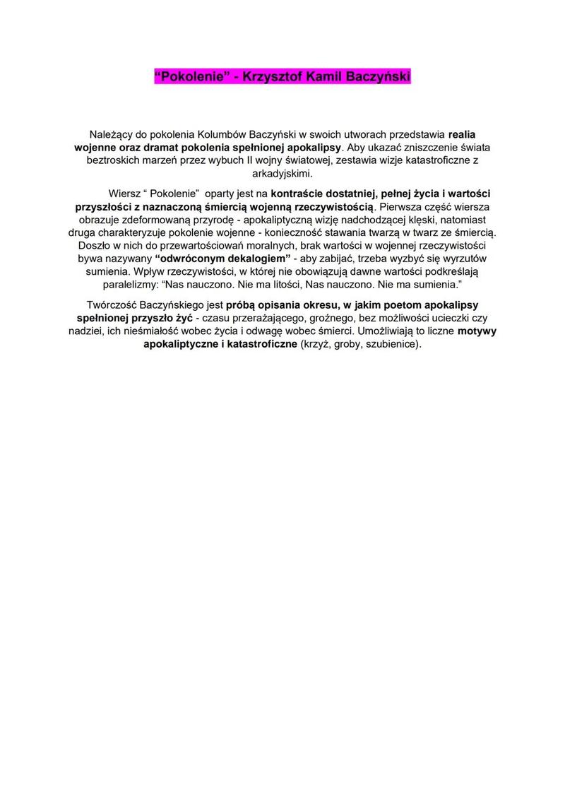 Analiza środków stylistycznych